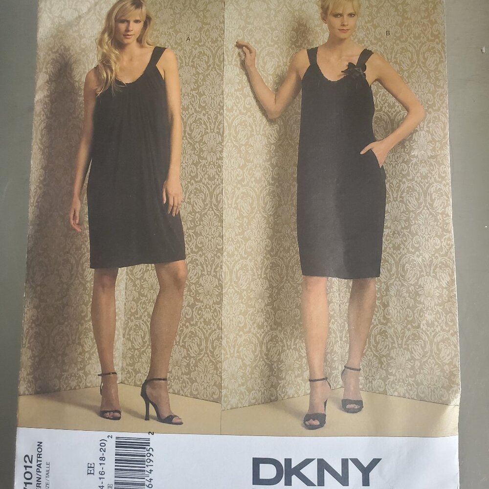 DKNY V1012 (2007) Uncut Dress Pattern Women's Size (14-16-18-20)